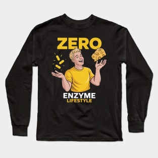 Lactose Tolerant Humor Dairy Cheese Enzyme Long Sleeve T-Shirt